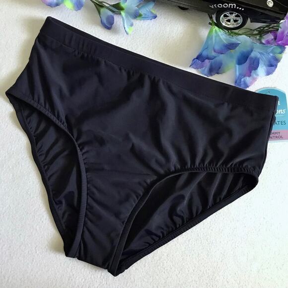 Swim Solutions NWT Navy Blue Swim Bottom Women 14 - Picture 3 of 8